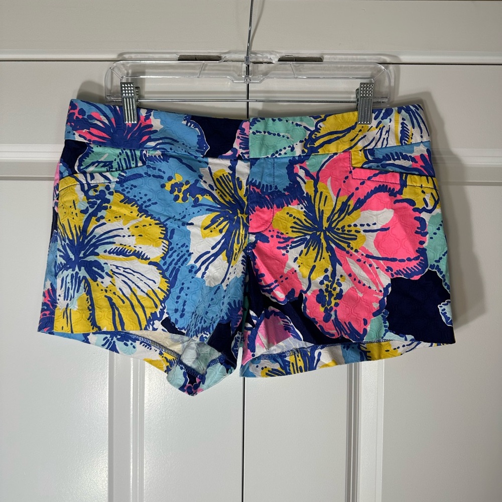 Lilly Pulitzer Floral Women's Shorts Size 10 - Picture 1 of 3